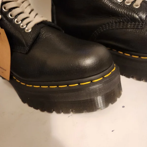 Rick Owens x Dr Martens Quad Sole leather boots size 10.5 BNWOB - Picture 9 of 15